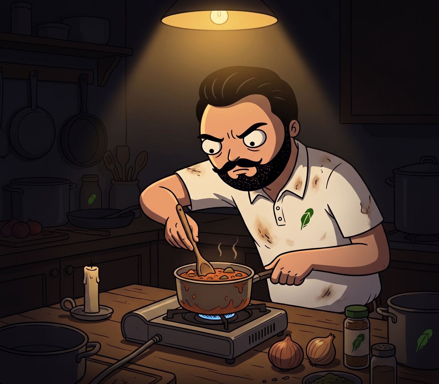 Volad cooking something