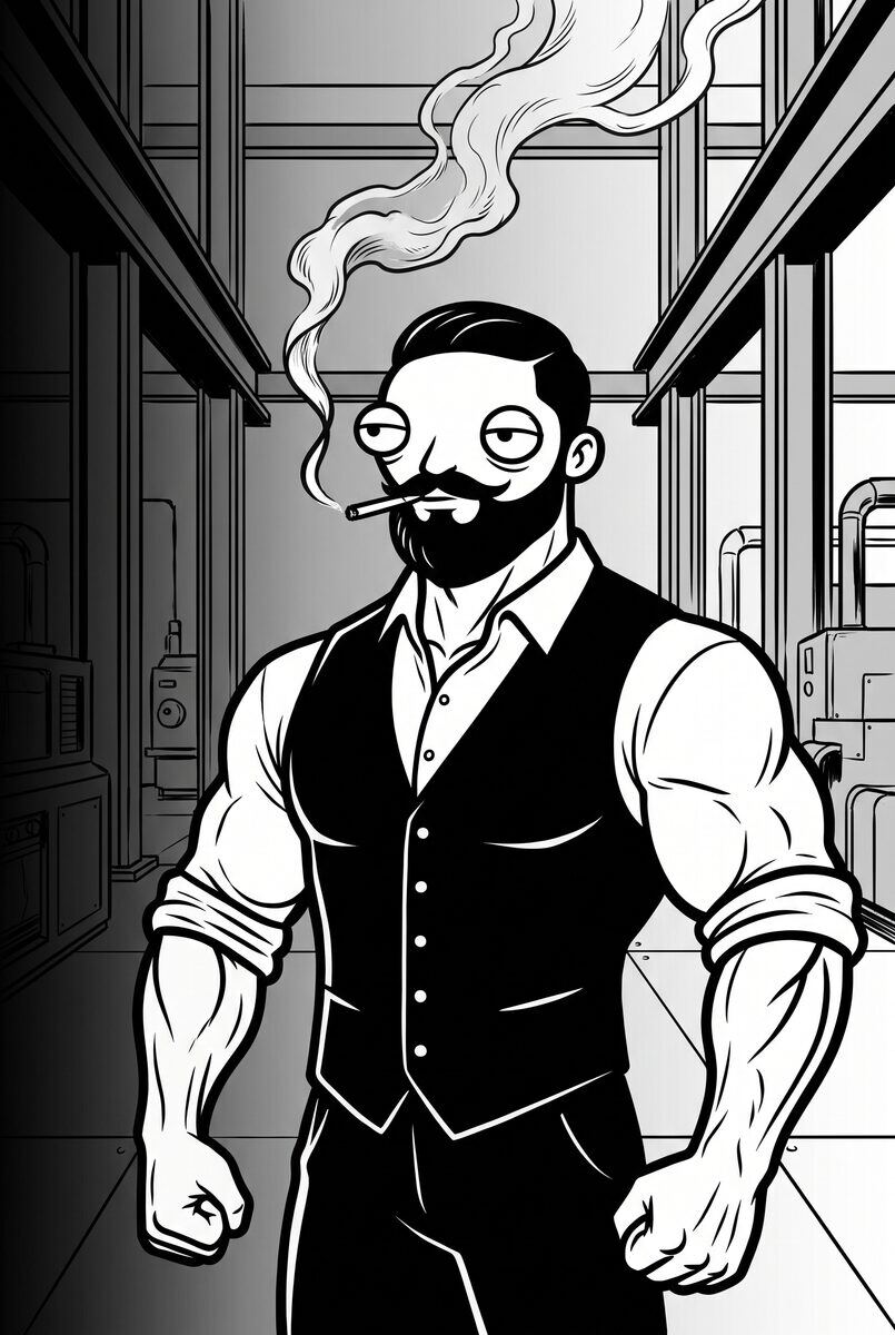 Volad rolling up his sleeves